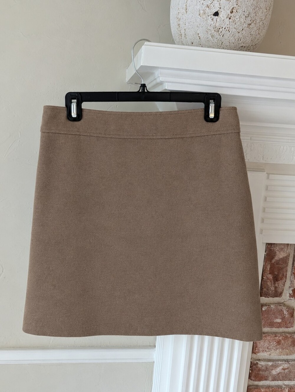 J. Crew Taupe Wool Mini Skirt